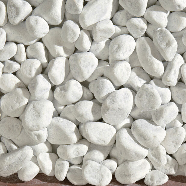 Koristekivi Carrara 25-40mm 10 kg Valkoinen | Plantagen